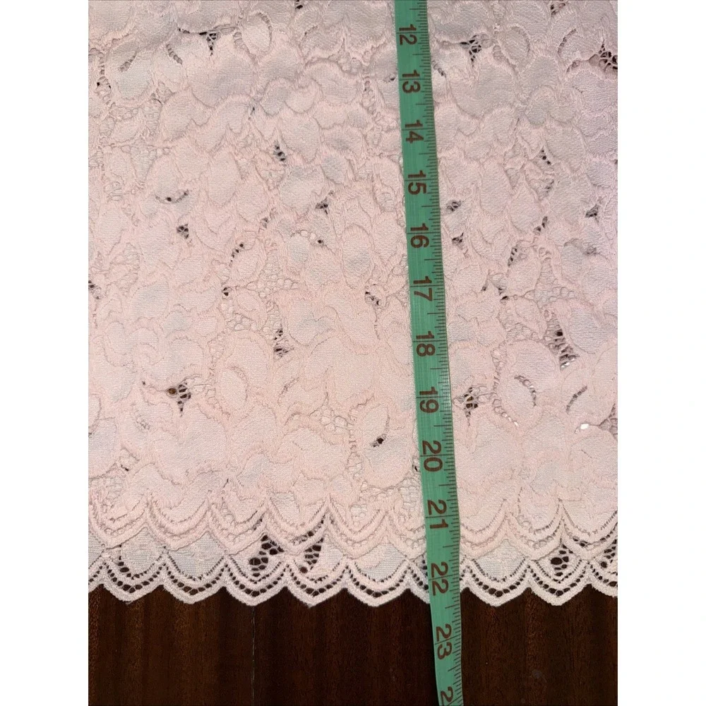 Free People Olivia Balloon Sleeve Lace Top Women's Size XS Pink Ruffle Boho